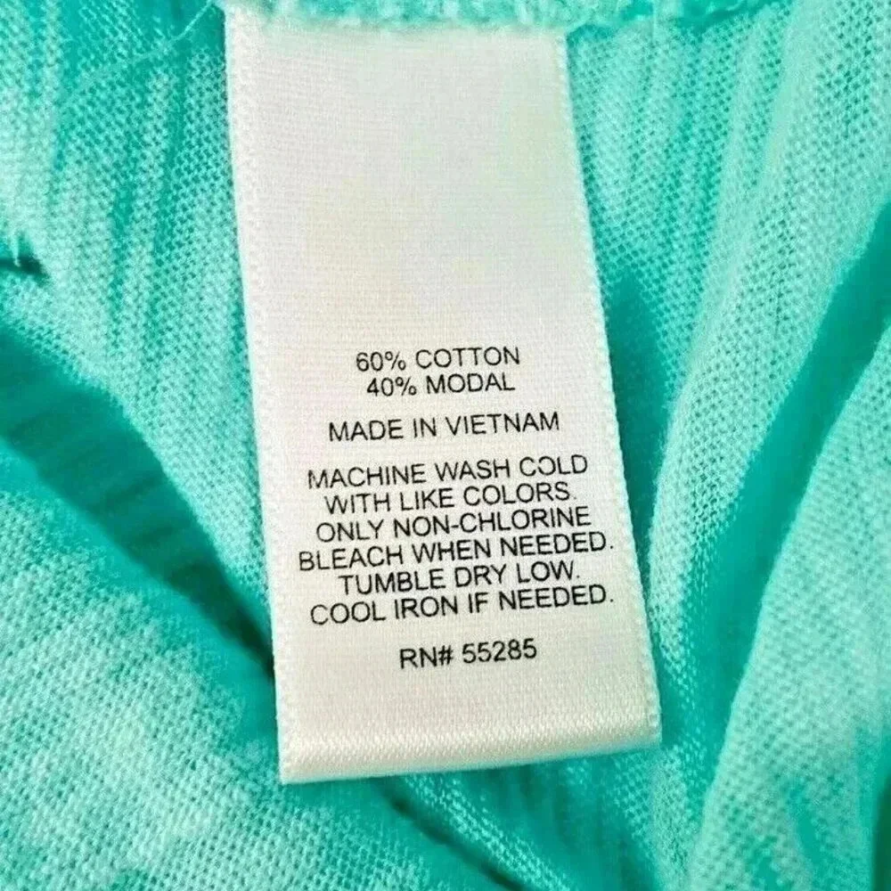 EXPRESS Women Long Sleeve Pullover V-Neck Green Casual Shirt Size Small Petite - Picture 12 of 12